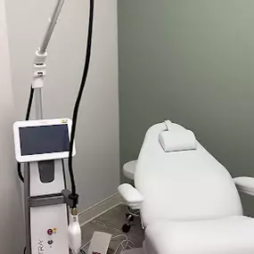 Ethos Aesthetics + Wellness patient room in Somerville, NJ