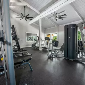 Fitness Center with weights lifting and cardio equipment