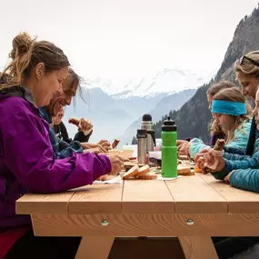 Familie bei der Drachenalp