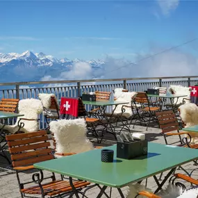 Terrasse des Restaurant Pilatus-Kulm