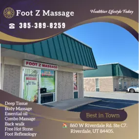 Whether it's stress, physical recovery, or a long day at work, Foot Z Massage has helped 
many clients relax in the comfort of our quiet & comfortable rooms with calming music.