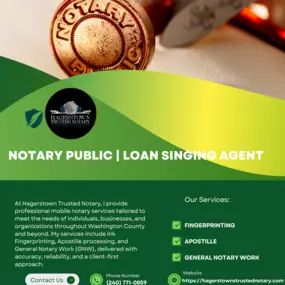 Bild von Hagerstown Trusted Notary, Fingerprinting & Apostille Services