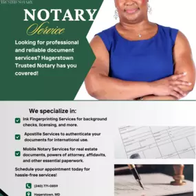 Bild von Hagerstown Trusted Notary, Fingerprinting & Apostille Services