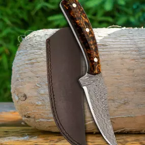 Bronze epoxy steel outdoor knife from Faneema Cutlery