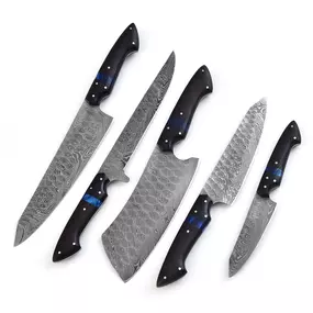 Smoky | Damascus Knife Set | Precise and Smooth | Faneema Cutlery