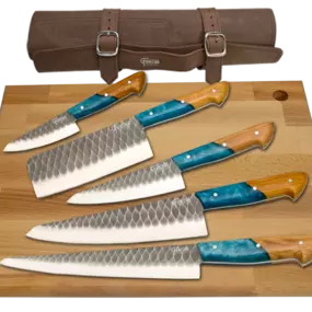 Turquoise Knives | Stainless Steel Blades | Faneema Cutlery