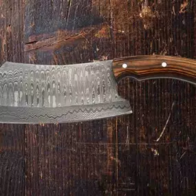 CARLIN | Damascus Cleaver | Razor Sharp | Comfortable Ergonomic Handle