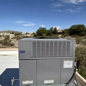Carrier Air Conditioning package unit install.