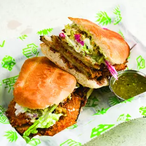 Chef Rick Bayless signature Sandwiches at Harrah's Joilet Hotel & Casino in his New Mexican Restaurant Tortazo