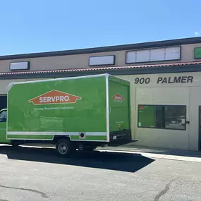 SERVPRO truck in front of office