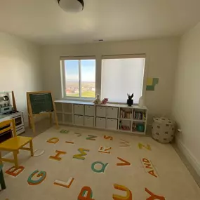 Create a comfortable and well-lit play area with functional roller shades from GrandView Blinds & Design. These window treatments offer easy light control and privacy for children's rooms.