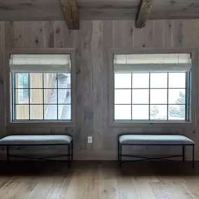 Enhance your space with the timeless style of Roman shades from GrandView Blinds & Design. These custom window treatments provide elegant light control and privacy, beautifully complementing interiors with wood accents.
