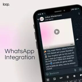 Direkte WhatsApp-Kommunikation in Dein Marketing integriert. Automatisierte Nachrichten, Kundenservice & Follow-ups über WhatsApp Business – nahtlos verbunden mit CRM