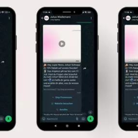 Mit LoopOS, dem Tool der loop agency, optimieren Sie Ihre Kundenkommunikation durch interaktive WhatsApp-Vorlagen. Versenden Sie Nachrichten mit Call-to-Action-Buttons, die Ihren Kunden ermöglichen, mit einem Klick Aktionen wie eine Demo zu starten, ein Angebot anzusehen oder mit Ihnen zu chatten. Die Vorlagen sind leicht anzupassen, fördern das Engagement, steigern Conversions und sparen Zeit. Bringen Sie Ihre Kommunikation auf das nächste Level – mit LoopOS!