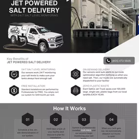 Commercial Jet Powered Water Softener Salt Delivery