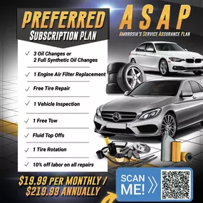 Ambrosia’s Service Preferred Subscription Plan