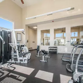24-Hour Fitness Center with an Interactive Workout Mirror