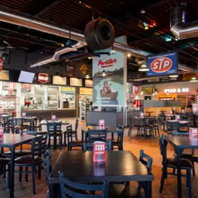 Portillo's Richmond interior with custom mural