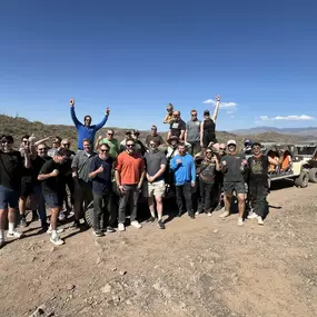 Get ready for Arizona outdoor fun and an unforgettable ATV tour with Desert Wolf Tours! This group of adventurers just finished an exhilarating ride through the rugged beauty of the Sonoran Desert, making memories that will last a lifetime.