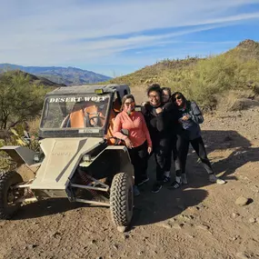 This group of friends embraced the ultimate outdoor adventure with Desert Wolf Tours! From rugged desert trails to breathtaking scenery, it's the perfect way to share an exciting day exploring Arizona's wild beauty together.