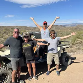 Pure excitement and adventure! This group just conquered the Arizona desert on an ATV guided tour with Desert Wolf Tours. With expert guides leading the way, they navigated rugged trails, soaked in breathtaking views, and made unforgettable memories. Ready for your turn? Book your off-road experience today!