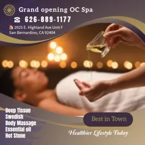 A traditional Swedish massage utilizing a system of techniques specially created to relax muscles by
applying pressure to increase oxygen flow through the body and release harmful toxins.