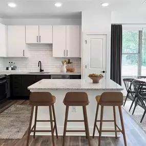 Kitchen and dining area