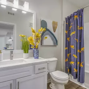 Bathroom with tub