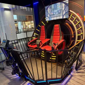 Rollercoaster-Attraktion in der VR-Arena