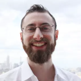 Edward Sturm on an NYC rooftop.