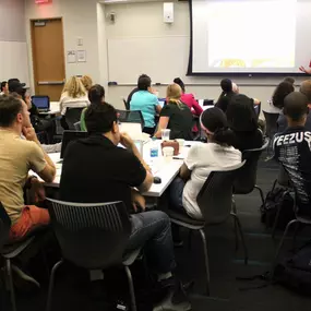 Edward Sturm teaching SEO at the Microsoft NYC offices.