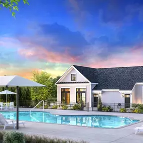 Resort-style amenities including community clubhouse and pool