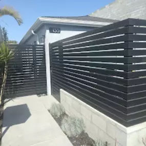 RR Welding - Modern iron fence