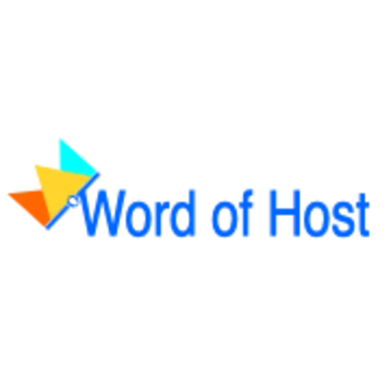 Logo van Word Of Host Web Designers, LLC