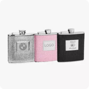 Rhinestone Hip Flasks