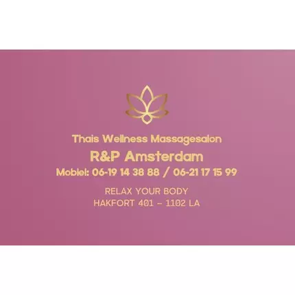 Logotyp från Thais Wellness Massagesalon R&P Amsterdam