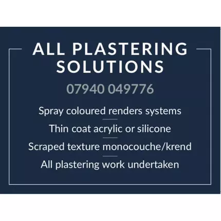 Logo von All Plastering Solutions Ltd