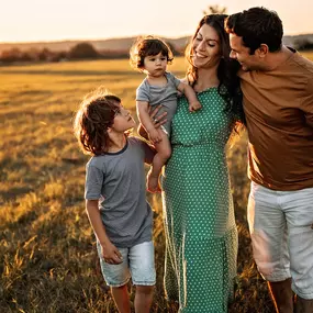 happy family enjoying time together