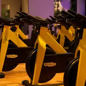 Gym spinning class