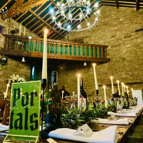 Medieval Banquet Wedding Set up