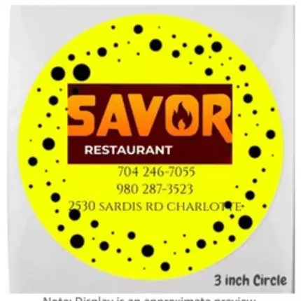 Logo from savor restaurant & bar