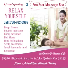 Whether it's stress, physical recovery, or a long day at work, Sea star massage has helped many clients relax in the comfort of our quiet & comfortable rooms with calming music.