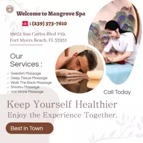 The full body massage targets all the major areas of the body that are most subject to strain and
discomfort including the neck, back, arms, legs, and feet. 
If you need an area of the body that you feel needs extra consideration, 
such as an extra sore neck or back, feel free to make your massage therapist aware and
they will be more than willing to accommodate you.