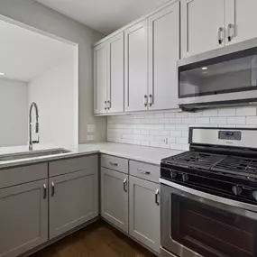 Kitchen after cabinet painting