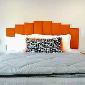 bedroom, The Shay, an apartment community in downtown Oklahoma City that leases studio and 1 bedroom apartment homes