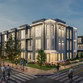 Sunset Square - exterior rendering