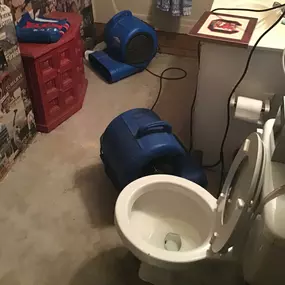 Bathroom water damage