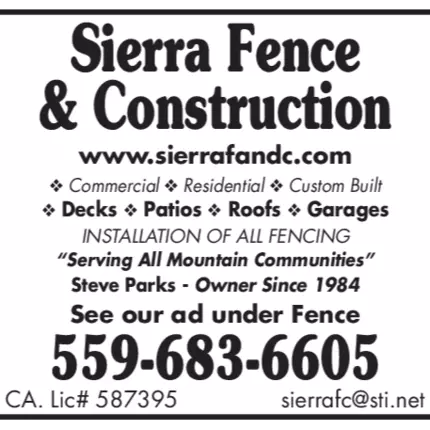 Λογότυπο από Sierra Fence & Construction