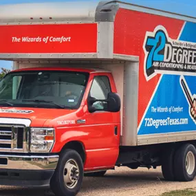 The 72 Degrees Truck on the road