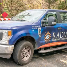 The Radiant Plumbing and Air Conditioning truck